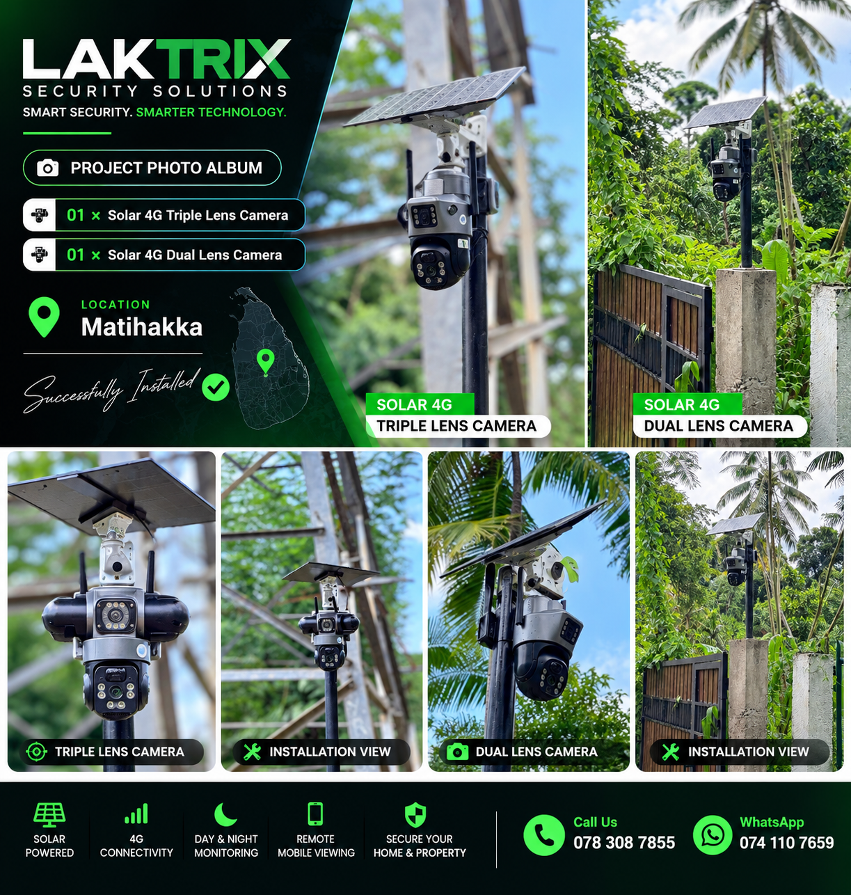 LAKTRIX Solar 4G CCTV installation at Matihakka